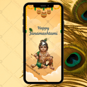 Janmashtami Video Invite | Flute & Morpankh Theme