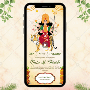 Mata Ki Chowki Invitation Video | Divine Shakti Theme