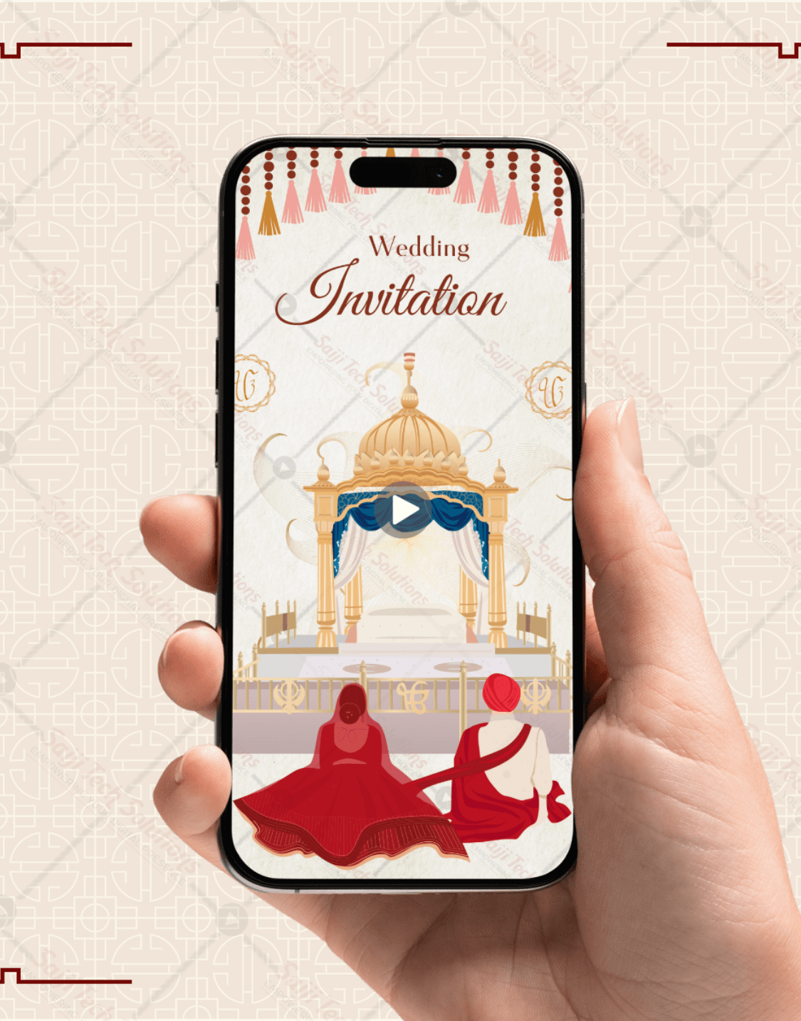Sikh Wedding Invitation Video-thumbnail-1