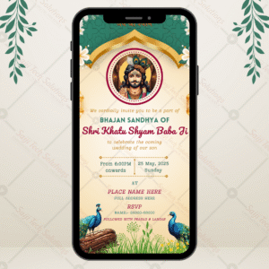 Shyam Baba Bhajan Invitation Card Digital Invite