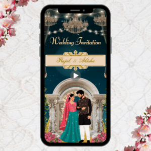 Floral Love Wedding Invitation Video | Digital E-Invite